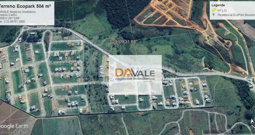 Terreno à venda, 504 m² por R$ 371.000,00 - Ecopark Boubon - Caçapava/SP