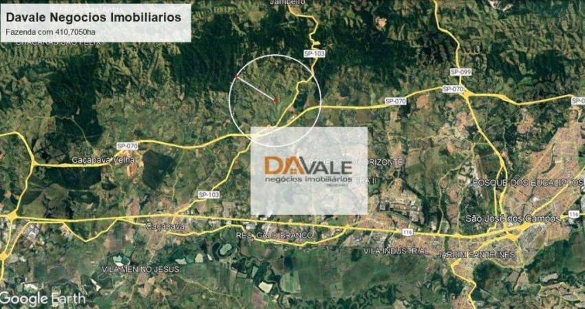 Área à venda, 4000000 m² por R$ 40.000.000,00 - Piedade - Caçapava/SP