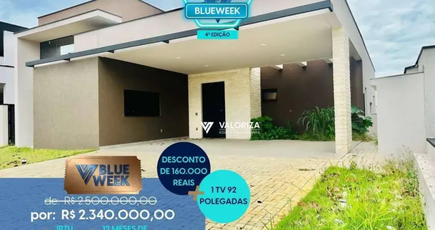 Casa com 3 dormitórios à venda, 251 m² por r$ 2.340.000,00 - alphaville nova esplanada - votorantim/sp