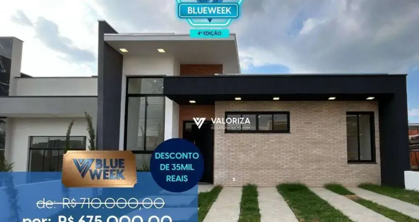 Casa com 3 dormitórios à venda, 96 m² por r$ 675.000,00 - condomínio villagio ipanema i - sorocaba/sp