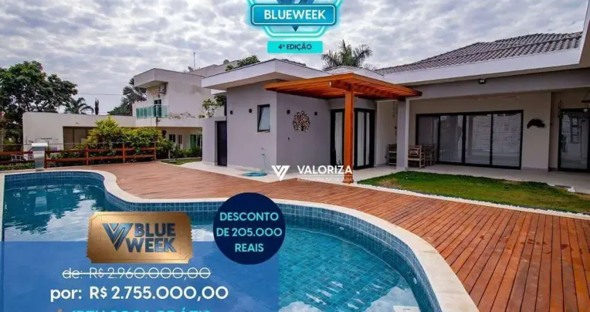 Casa com 5 dormitórios à venda, 437 m² por r$ 2.755.000,00 - condomínio vale do lago - sorocaba/sp