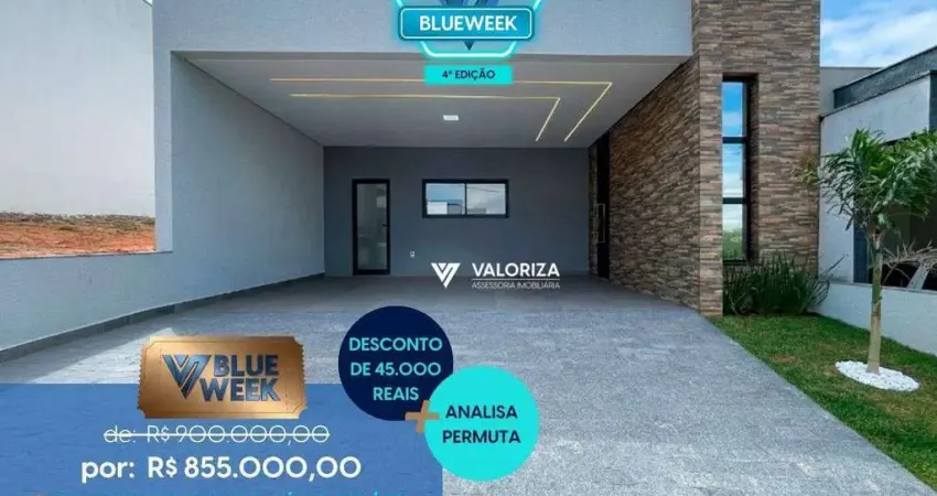 Casa com 3 dormitórios à venda, 139 m² por r$ 855.000,00 - wanel ville - sorocaba/sp