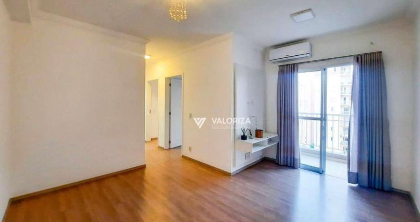 Apartamento com 2 dormitórios para alugar, 56 m² por r$ 2.485,00/mês - jardim são carlos - sorocaba/sp