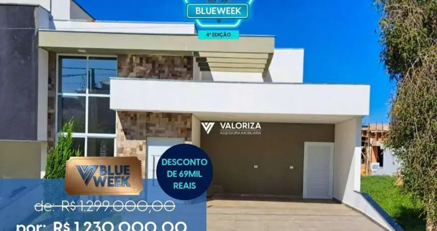 Casa com 3 dormitórios à venda, 144 m² por r$ 1.230.000,00 - condomínio campos do conde - sorocaba/sp