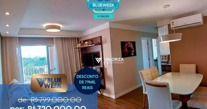 Apartamento com 3 dormitórios à venda, 90 m² por r$ 720.000,00 - além ponte - sorocaba/sp