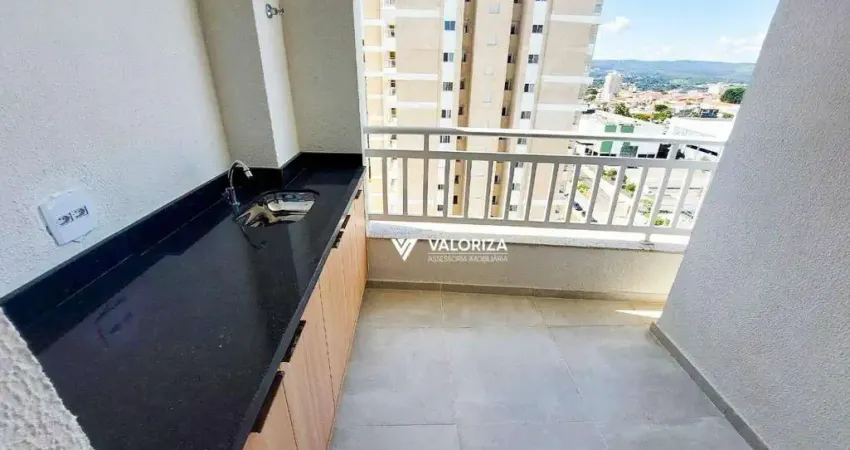Apartamento com 3 quartos, sendo 1 suíte para alugar, 67 m² por R$ 4.020/mês - Campolim - Sorocaba/SP