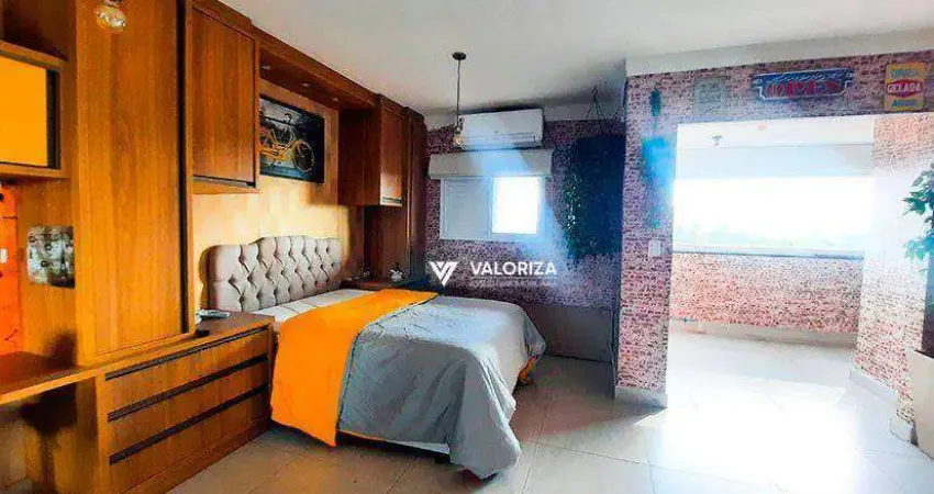 Apartamento com 1 quarto para alugar, 56 m² por r$ 2.840/mês - jardim américa - sorocaba/sp