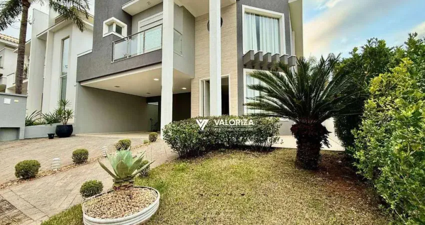 Casa com 3 dormitórios, 285 m² - venda por r$ 2.100.000,00 ou aluguel por r$ 11.850,00/mês - condomínio mont blanc - sorocaba/sp