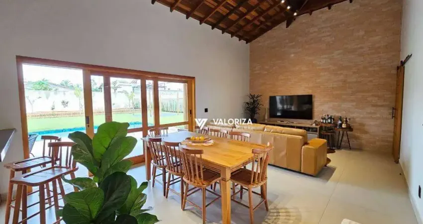 Casa com 3 quartos, sendo 1 suíte à venda, 212 m² por r$ 1.250.000 - condomínio village serra - araçoiaba da serra/sp