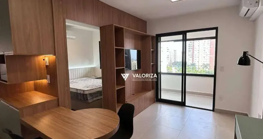 Apartamento 01 quarto mobiliado para alugar, parque campolim edifício mandarim