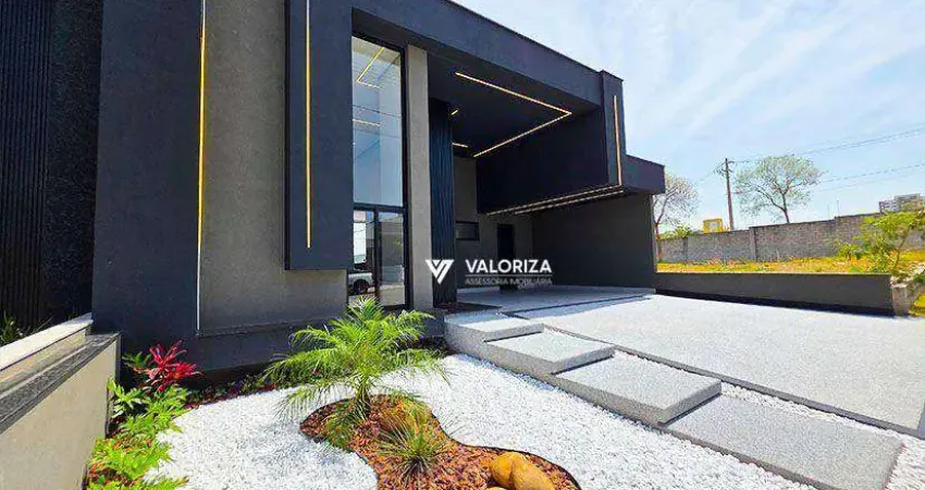 Casa com 3 quarto à venda, 180 m² por r$ 1.650.000 - condomínio jardim residencial pampulha - sorocaba/sp