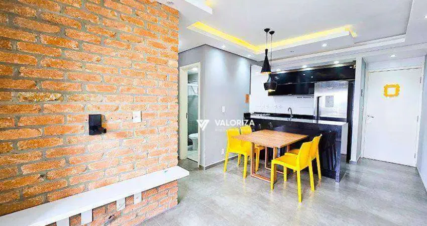 Apartamento com 2 dormitórios, 59 m² - venda por r$ 390.000,00 ou aluguel por r$ 3.400,00/mês - condomínio alpha club residencial - sorocaba/sp