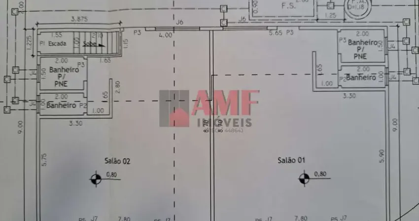 TRÊS SALÕES COMERCIAIS NO TÉRREO + APARTAMENTO SOBRE LOJA