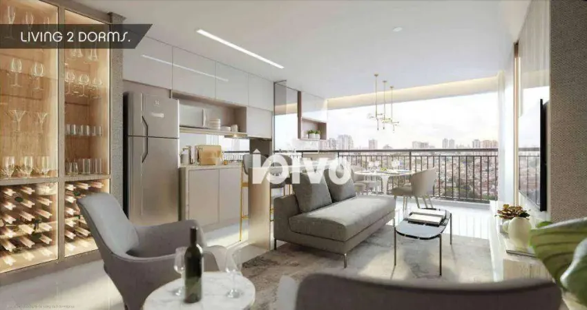 Apartamento com 2 dormitórios à venda, 54 m² por R$ 623.310,00 - Ipiranga - São Paulo/SP