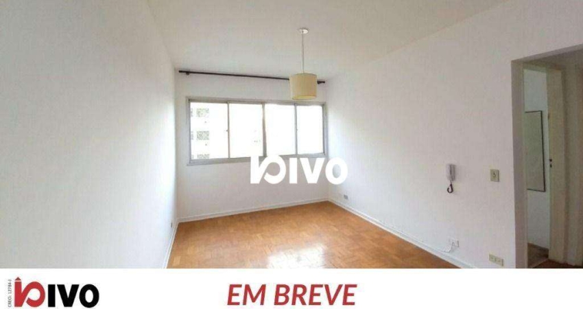 Apartamento com 1 dormitório para alugar, 50 m² por R$ 3.759,21/mês - Vila Clementino - São Paulo/SP
