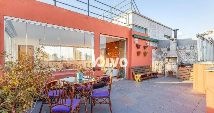 Cobertura com 3 quartos ( 1 suíte ), 3 vagas, à venda, 160 m² por R$ 1.295.000 - Ipiranga. Ótimo local, Impecável!