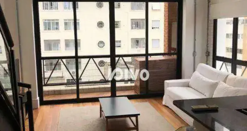 Apartamento duplex residencial com 1 dormitório à venda, 75 m² - jardins - são paulo/são paulo