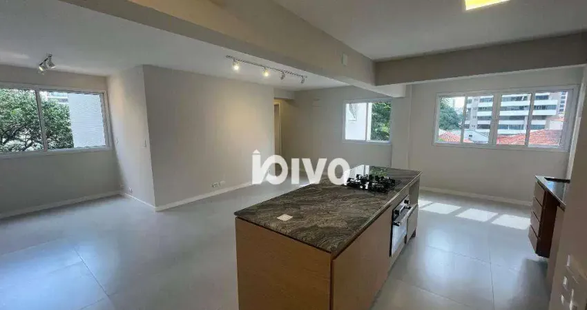 Apartamento lindo com 2 quartos, 2 banheiros, 1 vaga, portaria 24 hs e gerador de energia - à venda, 80 m² por R$ 1.152.000 - Moema - São Paulo/SP