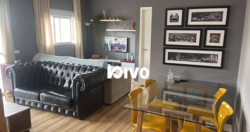 Apartamento com 1 dormitório para alugar com 1 vaga, 67 m² - Jardim Vila Mariana - São Paulo/SP