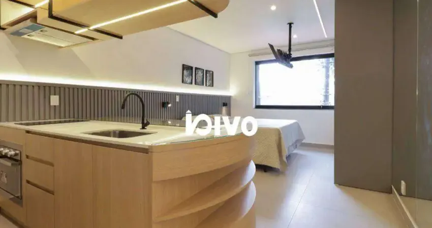 Studio com 1 dormitório para alugar, 26 m² por R$ 3.600,00/mês - Moema - São Paulo/SP