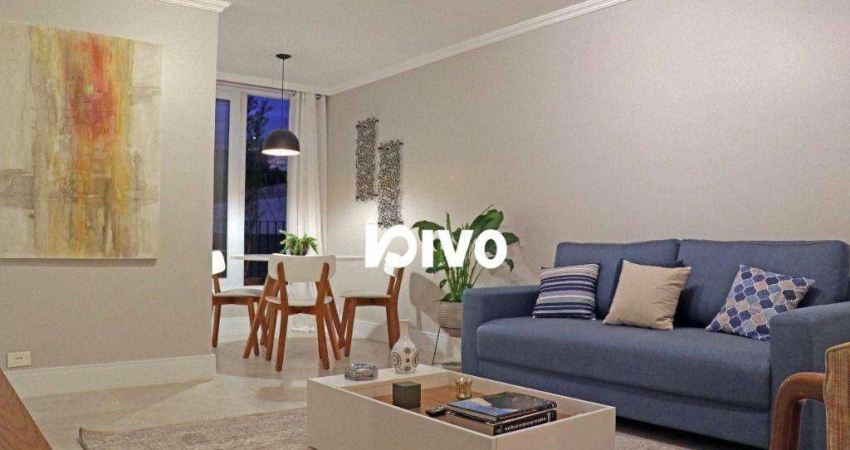 Apartamento MOBILIADO, com 2 dormitórios, 1 vaga para alugar, 76 m² - Moema Pássaros - São Paulo/SP