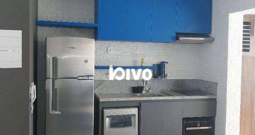 Apartamento com 1 dormitório para alugar, 41 m² por R$ 5.421,00/mês - Brooklin - São Paulo/SP