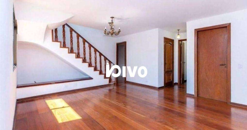 Cobertura Duplex com 4 dormitórios (2 suítes), 4 vagas mais depósito - à venda, 289 m² por R$ 2.900.000 - Moema Índios - São Paulo/SP