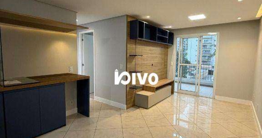 Apartamento com 3 dormitórios ( 1 suíte ), 2 vagas - para alugar, 76 m² por R$ 5.850/mês - Alto do Ipiranga - São Paulo/SP