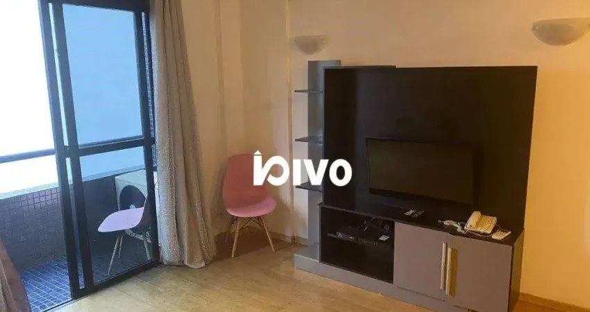 Flat com 1 dormitório para alugar, 53 m² por r$ 5.052,00/mês - moema - são paulo/sp