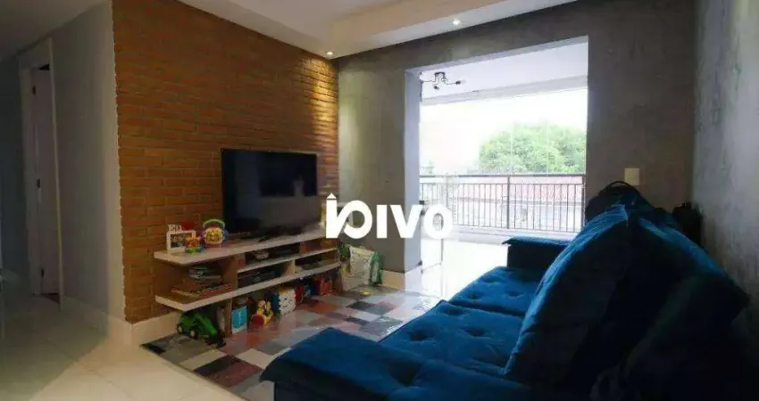 Apartamento varanda gourmet, com 3 dormitórios (1 suíte), 1 vaga e lazer completo à venda, 87 m² por r$ 955.000 - ipiranga - são paulo/sp