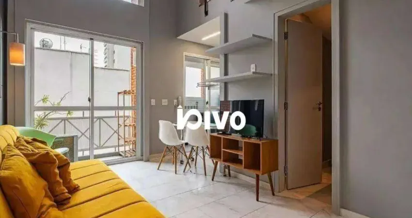 Apartamento duplex com 1 dormitório para alugar, 42 m² - paraíso - são paulo/sp