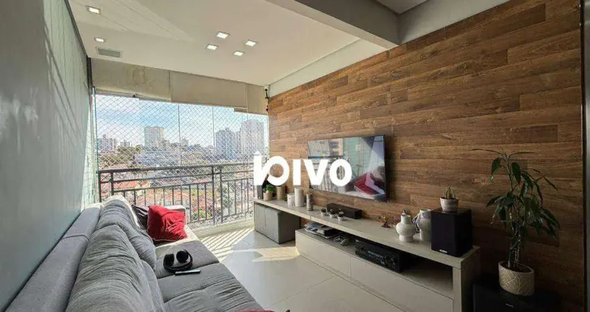 Apartamento à venda com 3 dormitórios, 2 vagas, sacada, +depósito,  71 m² úteis por r$ 700.000 - vila santa clara - são paulo/sp