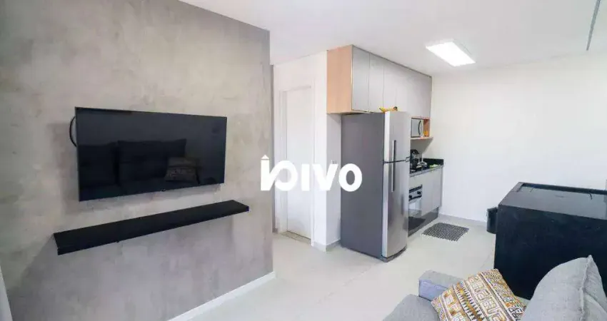Apartamento com 1 dormitório para alugar, 43 m² por r$ 5.600,00/mês - vila clementino - são paulo/sp