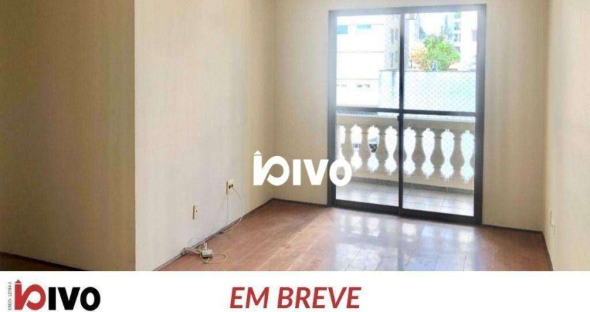 Apartamento com 3 dormitórios para alugar, 75 m² por R$ 4.950,26/mês - Vila Clementino - São Paulo/SP