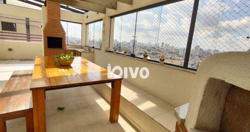 Cobertura Klabin, ótima localização, 3 dormitórios à venda, 214 m² por R$ 3.050.000 - Chácara Klabin - São Paulo/SP