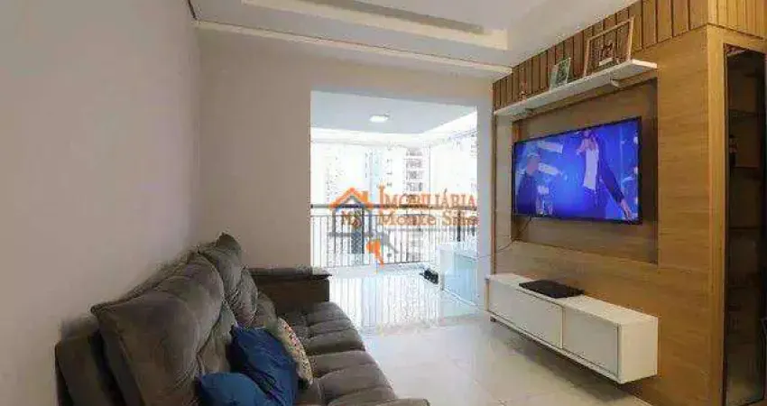 Studio com 1 dormitório à venda, 38 m² por r$ 478.000,00 - jardim flor da montanha - guarulhos/sp