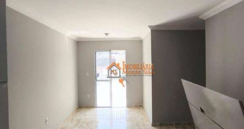 Apartamento com 3 dormitórios à venda, 66 m² por R$ 430.000,00 - Jardim do Triunfo - Guarulhos/SP