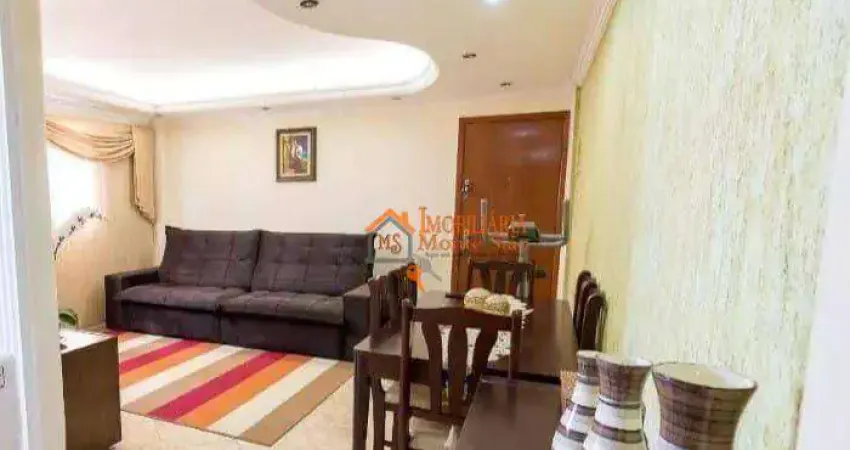 Apartamento com 2 dormitórios à venda, 74 m² por r$ 475.000,00 - macedo - guarulhos/sp