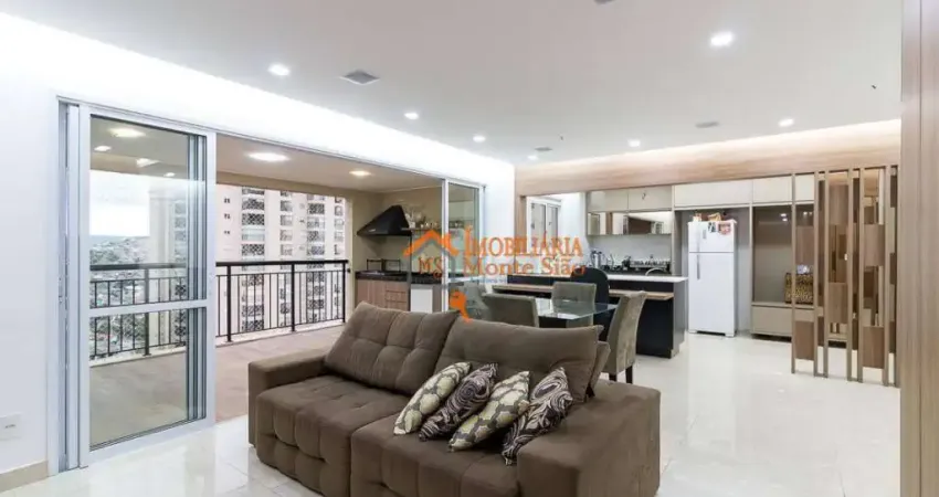 Apartamento com 3 dormitórios à venda, 122 m² por R$ 1.378.000,00 - Jardim Flor da Montanha - Guarulhos/SP
