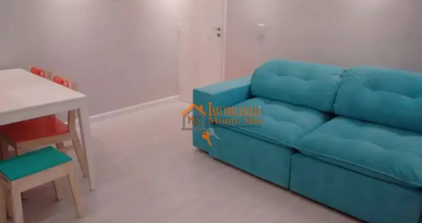 Apartamento com 2 dormitórios à venda, 55 m² por r$ 265.000,00 - jardim odete - guarulhos/sp