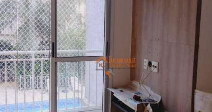 Apartamento com 2 dormitórios para alugar, 50 m² por R$ 1.950,40/mês - Jardim Bela Vista - Guarulhos/SP