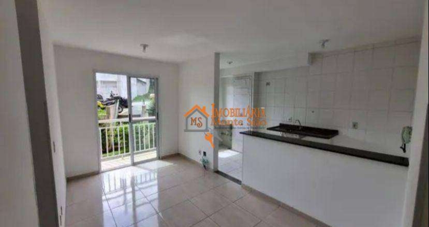 Apartamento com 2 dormitórios à venda, 46 m² por R$ 212.000,00 - Jardim Guilhermino - Guarulhos/SP