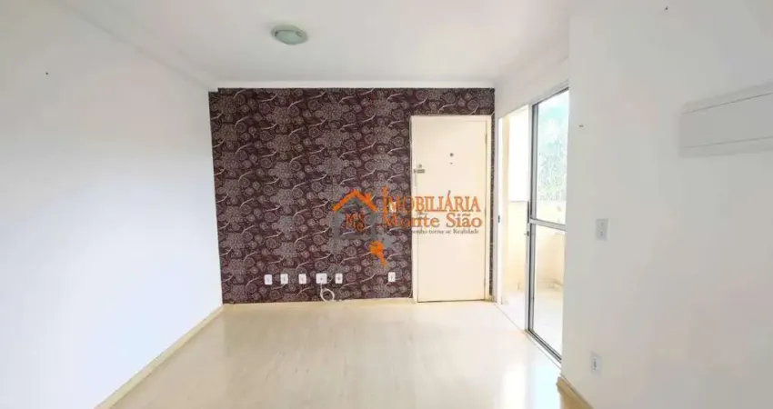 Apartamento com 2 dormitórios, 46 m² - venda por r$ 290.000,00 ou aluguel por r$ 1.360,00/mês - pimentas - guarulhos/sp