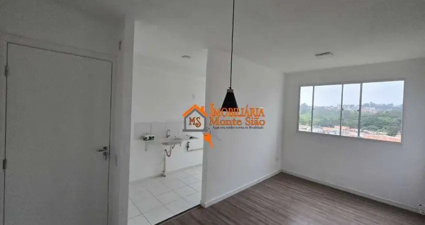 Apartamento com 2 dormitórios para alugar, 45 m² por R$ 1.580,00/mês - Jardim IV Centenário - Guarulhos/SP