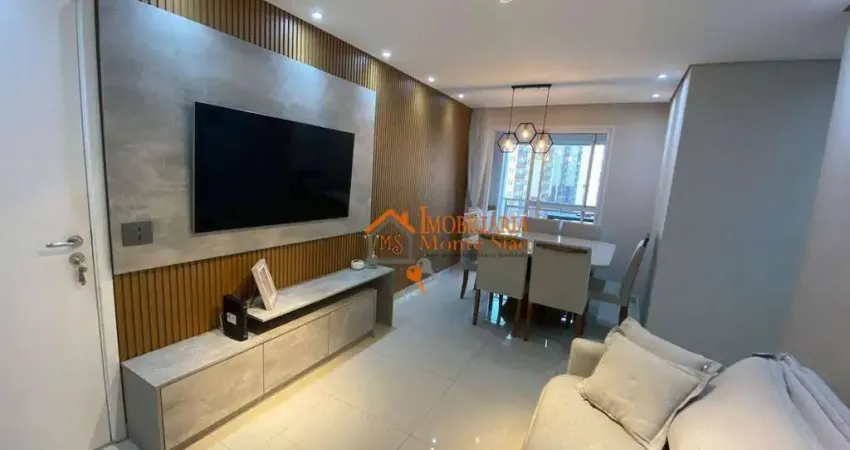 Apartamento com 2 dormitórios à venda, 60 m² por R$ 530.000,00 - Picanco - Guarulhos/SP