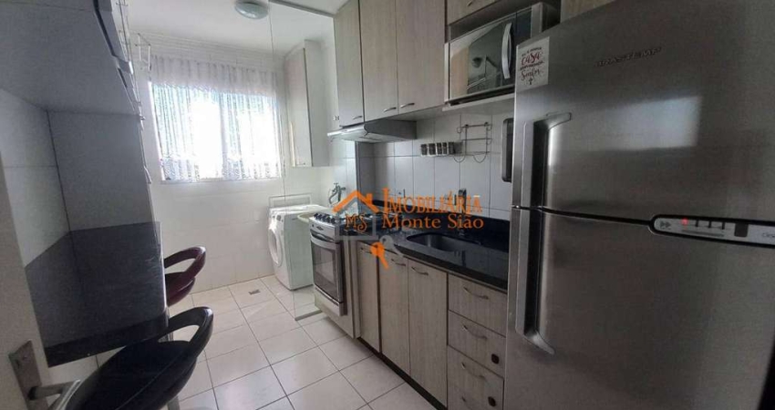 Apartamento com 2 dormitórios à venda, 54 m² por R$ 300.000,00 - Vila Paraíso - Guarulhos/SP