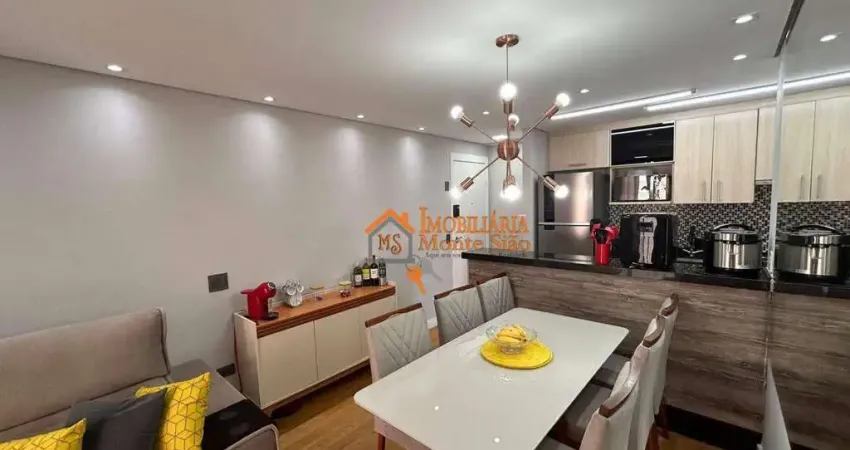 Apartamento com 3 dormitórios à venda, 62 m² por R$ 405.000,00 - Jardim Bela Vista - Guarulhos/SP