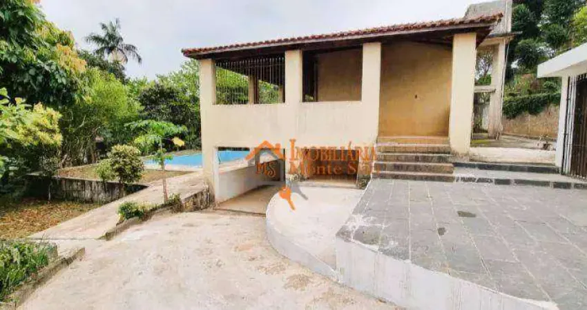 Chácara com 4 dormitórios à venda, 1550 m² por R$ 568.000,00 - Sítios de Recreio Rober - Guarulhos/SP