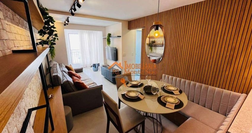 Apartamento com 2 dormitórios à venda, 58 m² por R$ 498.830,00 - Picanco - Guarulhos/SP