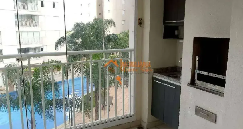 Apartamento com 3 dormitórios à venda, 74 m² por R$ 693.000,00 - Vila Augusta - Guarulhos/SP